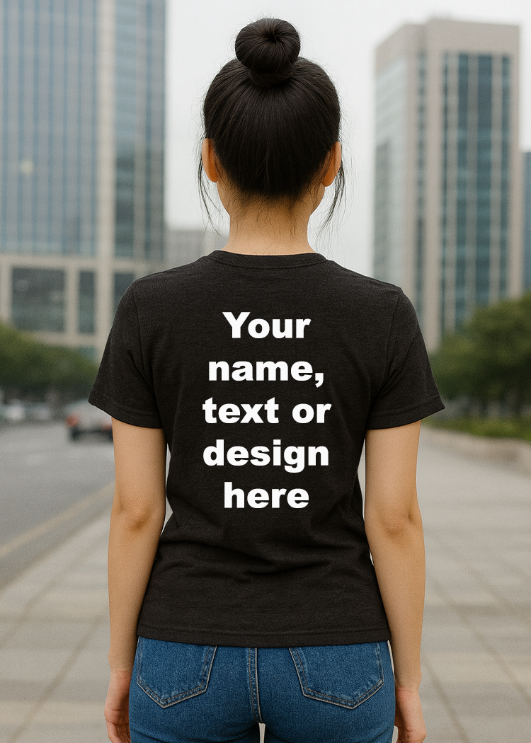 Customizable Women’s T-Shirt – Personalized Cotton Blend Tee – Soft Modern Fit