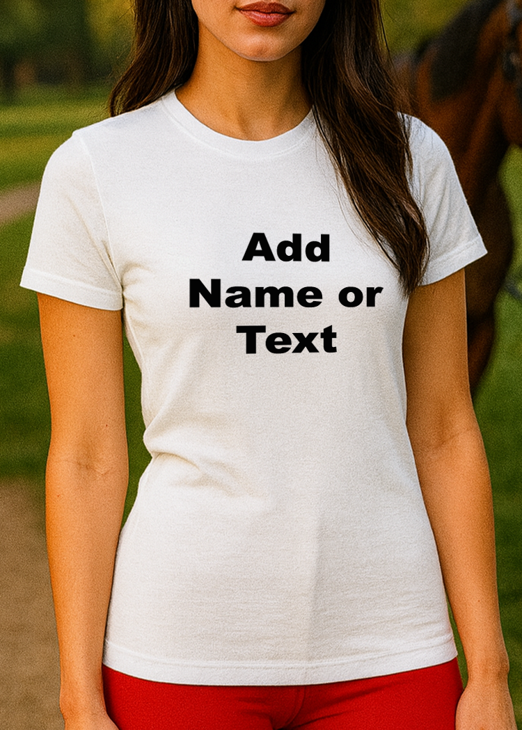 Customizable Women’s T-Shirt – Personalized Cotton Blend Tee – Soft Modern Fit