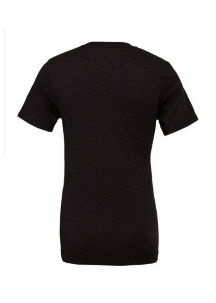 Black T-Shirt – Plain Unisex Cotton Blend Tee – Soft Modern Fit Short Sleeve Shirt