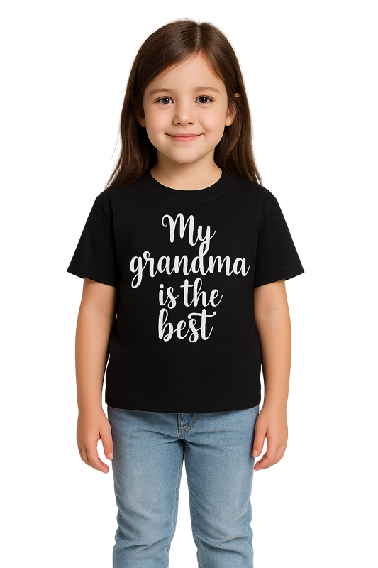 My Grandma Is the Best” T-Shirt – Cute Gift for Grandma – Soft Cotton Blend Tee