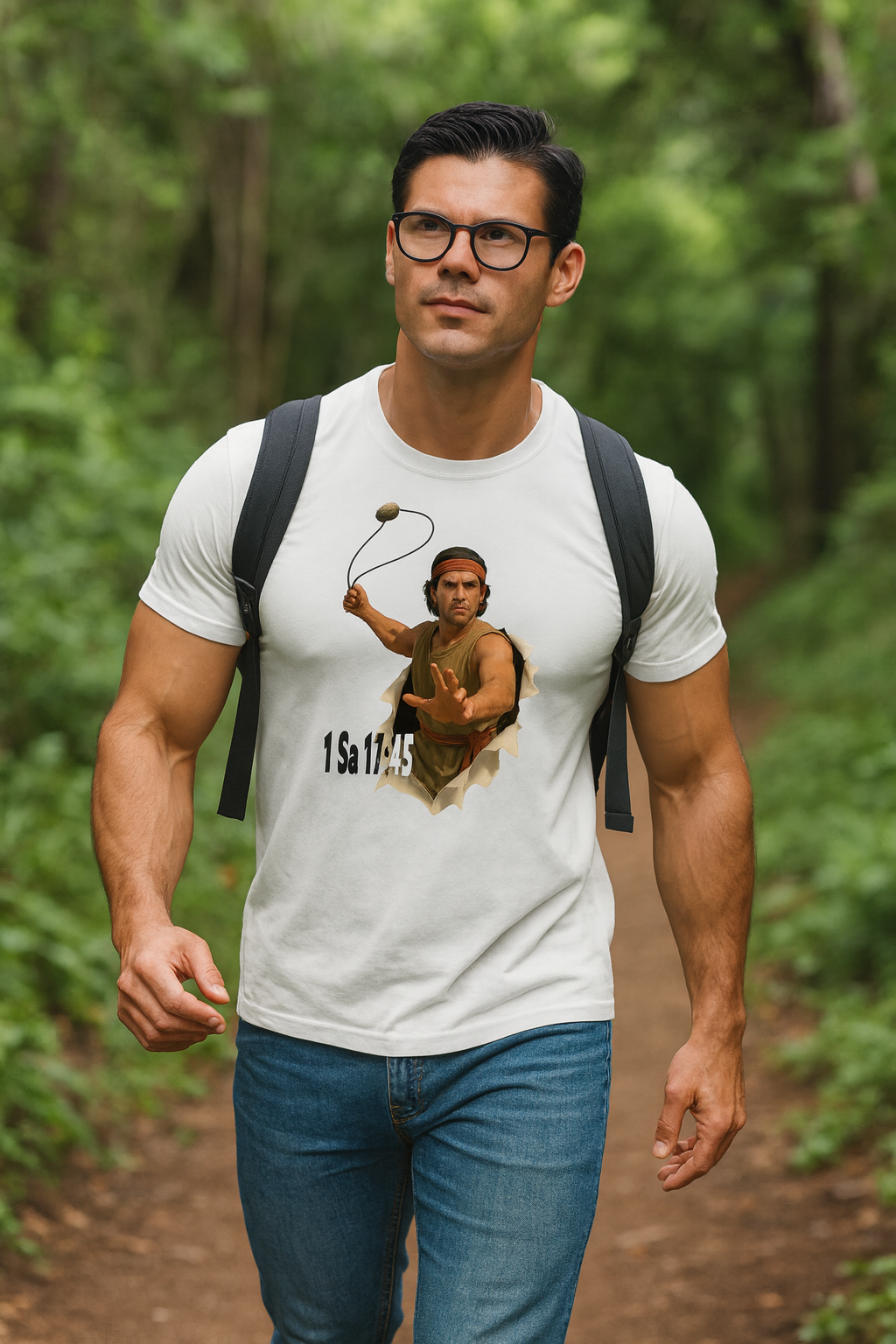 White T-Shirt – Plain Unisex Cotton Blend Tee – Soft Modern Fit Short Sleeve Shirt