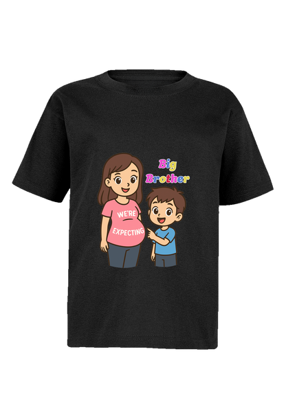 Big Brother “We’re Expecting” Shirt – Kids Pregnancy Announcement T-Shirt – Cute Sibling Reveal Outfit