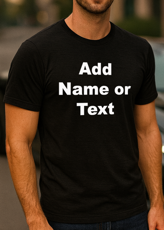 Customizable Mes’s T-Shirt – Personalized Cotton Blend Tee – Soft Modern Fit