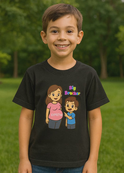 Big Brother “We’re Expecting” Shirt – Kids Pregnancy Announcement T-Shirt – Cute Sibling Reveal Outfit